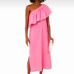 Pomander Place pink one shoulder dress